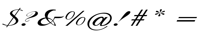 Capira-ExtraexpandedItalic Font OTHER CHARS