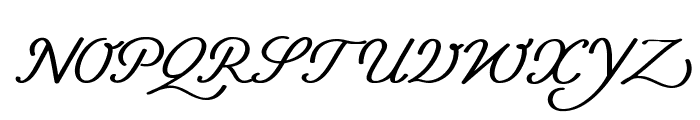 Caravel-BoldItalic Font UPPERCASE