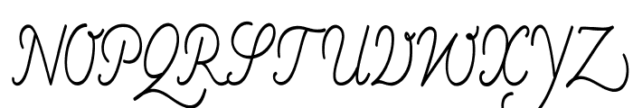 Caravel-CondensedRegular Font UPPERCASE