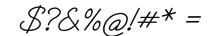 CaravelItalic Font OTHER CHARS
