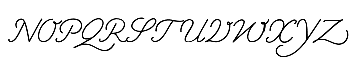 CaravelItalic Font UPPERCASE