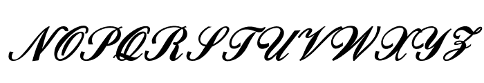 Cardihill-BoldItalic Font UPPERCASE