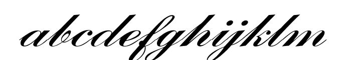 Cardihill-ExpandedItalic Font LOWERCASE