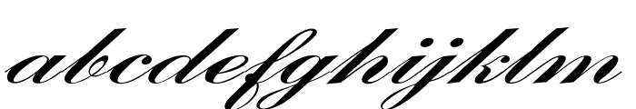 Cardihill-ExtraexpandedItalic Font LOWERCASE