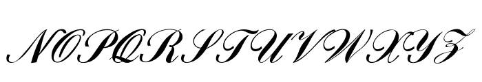 Cardihill-Italic Font UPPERCASE