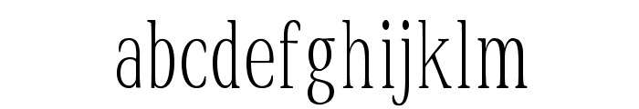 Carlmont-CondensedRegular Font LOWERCASE