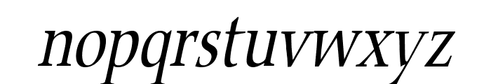 Carmine Condensed Italic Font LOWERCASE