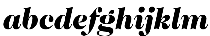 Caslon-Black-Italic Font LOWERCASE