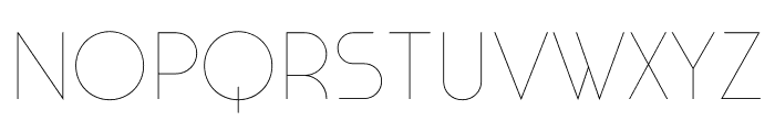 Cassannet Plus Thin Font LOWERCASE