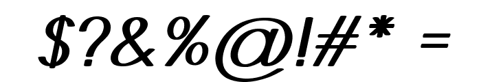 Castor-BoldItalic Font OTHER CHARS
