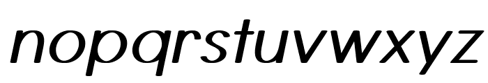 Castor-BoldItalic Font LOWERCASE