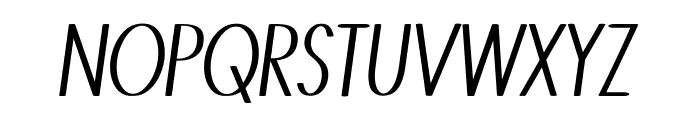 Castor-CondensedItalic Font UPPERCASE
