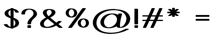 Castor-ExpandedBold Font OTHER CHARS