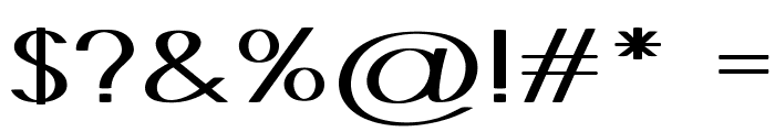 Castor-ExpandedRegular Font OTHER CHARS