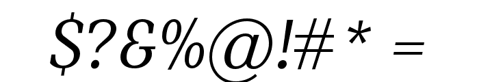 Catalog Italic Font OTHER CHARS