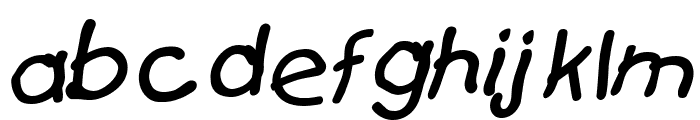 Catchup Italic Font LOWERCASE