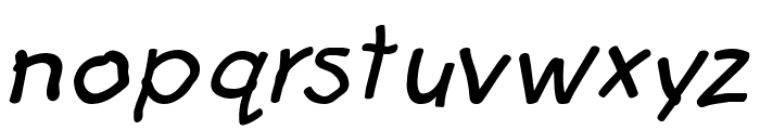 Catchup Italic Font LOWERCASE