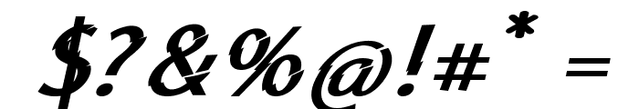 Category5-BoldItalic Font OTHER CHARS