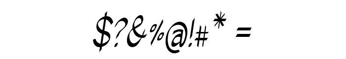 Caveo-CondensedItalic Font OTHER CHARS