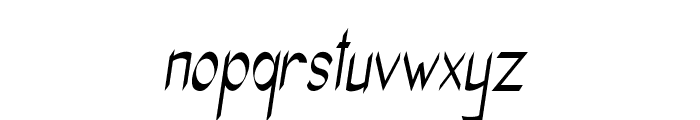 Caveo-CondensedItalic Font LOWERCASE