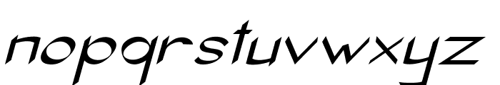 Caveo-ExpandedItalic Font LOWERCASE