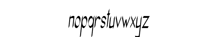 Caveo-ExtracondensedItalic Font LOWERCASE