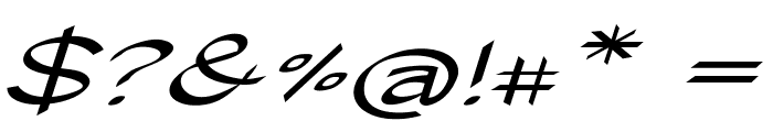 Caveo-ExtraexpandedItalic Font OTHER CHARS