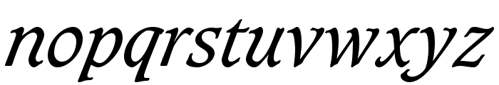 CaxtonStd-BookItalic Font LOWERCASE