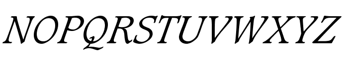 CaxtonStd-LightItalic Font UPPERCASE
