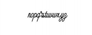 Calligro.ttf Font LOWERCASE