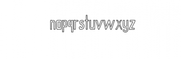 Candace-Outline.otf Font LOWERCASE