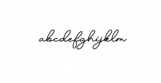 Candelia - Stylish Signature Font Font LOWERCASE