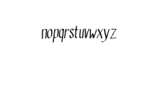 Careena Font LOWERCASE