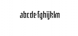 Carglos.otf Font LOWERCASE