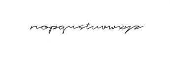 Catalyna Monoline Signature Font LOWERCASE