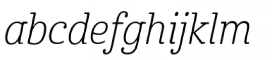 Cabrito Condensed Light Italic Font LOWERCASE