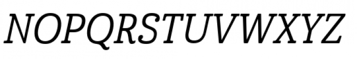 Cabrito Condensed Medium Italic Font UPPERCASE