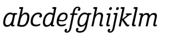 Cabrito Condensed Medium Italic Font LOWERCASE