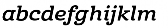 Cabrito Extended Bold Italic Font LOWERCASE