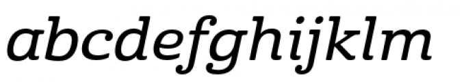 Cabrito Extended Demi Italic Font LOWERCASE