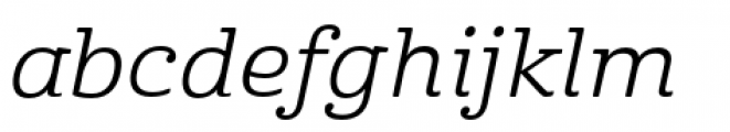 Cabrito Extended Regular Italic Font LOWERCASE
