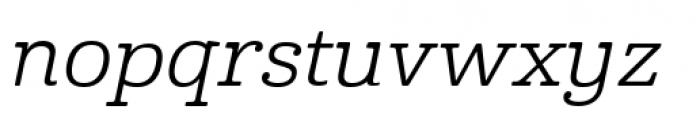 Cabrito Extended Regular Italic Font LOWERCASE