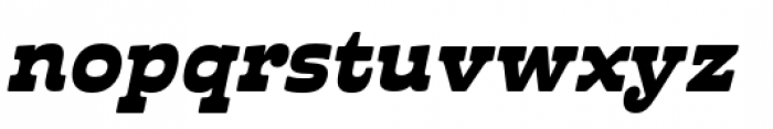 Cabrito Inverto Extended Black Italic Font LOWERCASE