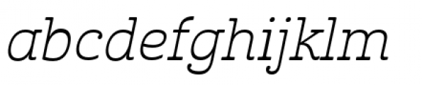 Cabrito Inverto Extended Book Italic Font LOWERCASE