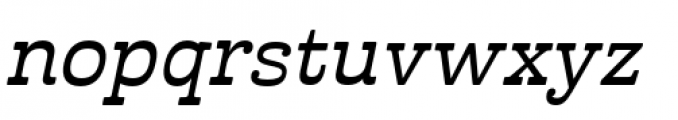 Cabrito Inverto Extended Demi Italic Font LOWERCASE