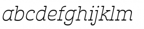 Cabrito Inverto Extended Light Italic Font LOWERCASE