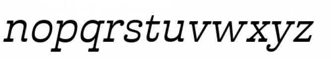 Cabrito Inverto Extended Medium Italic Font LOWERCASE