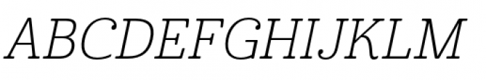 Cabrito Normal Light Italic Font UPPERCASE