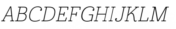 Cabrito Normal Thin Italic Font UPPERCASE