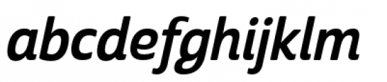 Cabrito Sans Condensed Bold Italic Font LOWERCASE